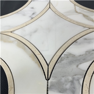 Calacatta Gold Mosaic Tile For Bathroom Kitchen Backsplash
